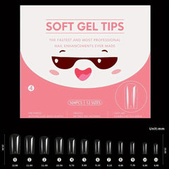 504 pcs Soft Gel Nails Tips for Long Lasting Natural Looking Nails