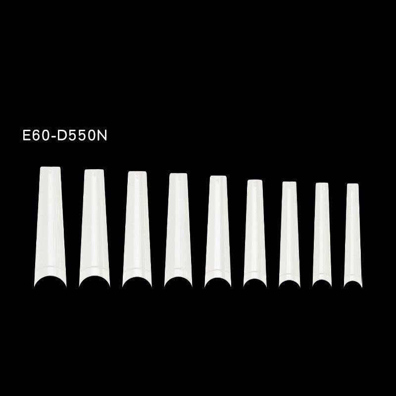 600pcs Soft Gel Nail Tips Long Coffin Square False Nail Tips