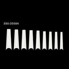 600pcs Soft Gel Nail Tips Long Coffin Square False Nail Tips