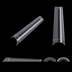 600pcs Soft Gel Nail Tips Long Coffin Square False Nail Tips