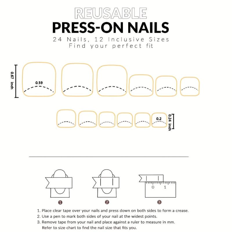24 pcs Nude Brown Press On Toe Nails Long Lasting Acrylic False Toenails