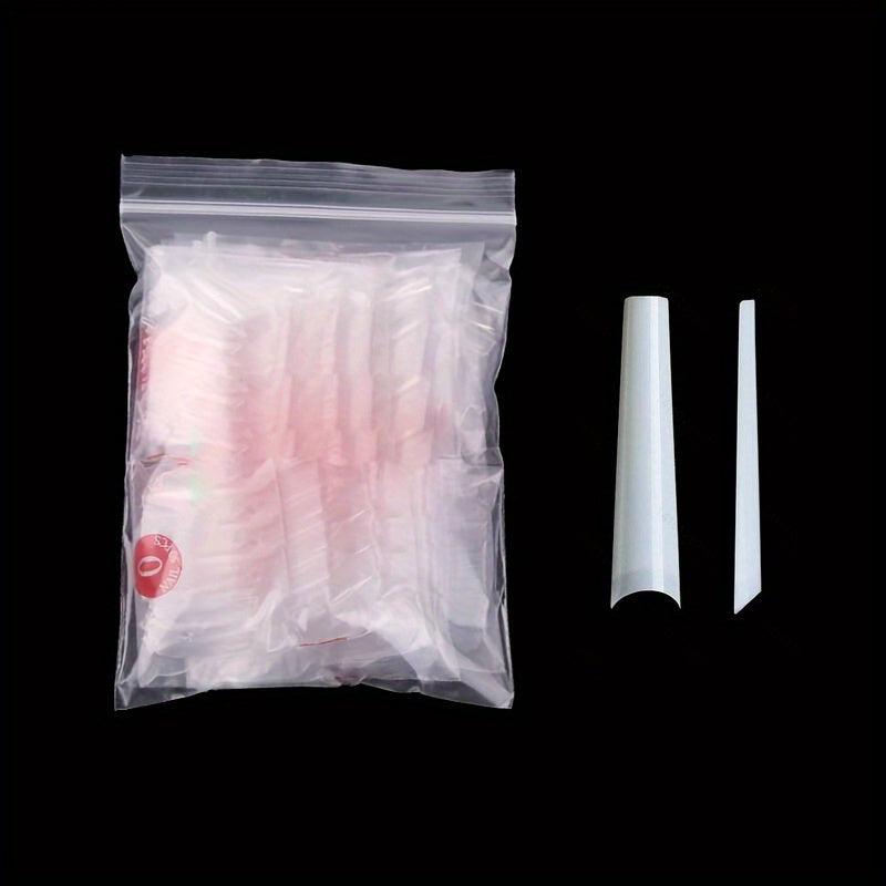 600pcs Acrylic Nail Art Tips Long False Nail DIY Manicure Tool