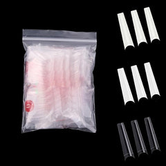 600pcs Acrylic Nail Art Tips Long False Nail DIY Manicure Tool