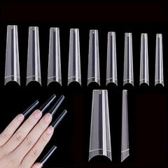 600pcs Acrylic Nail Art Tips Long False Nail DIY Manicure Tool