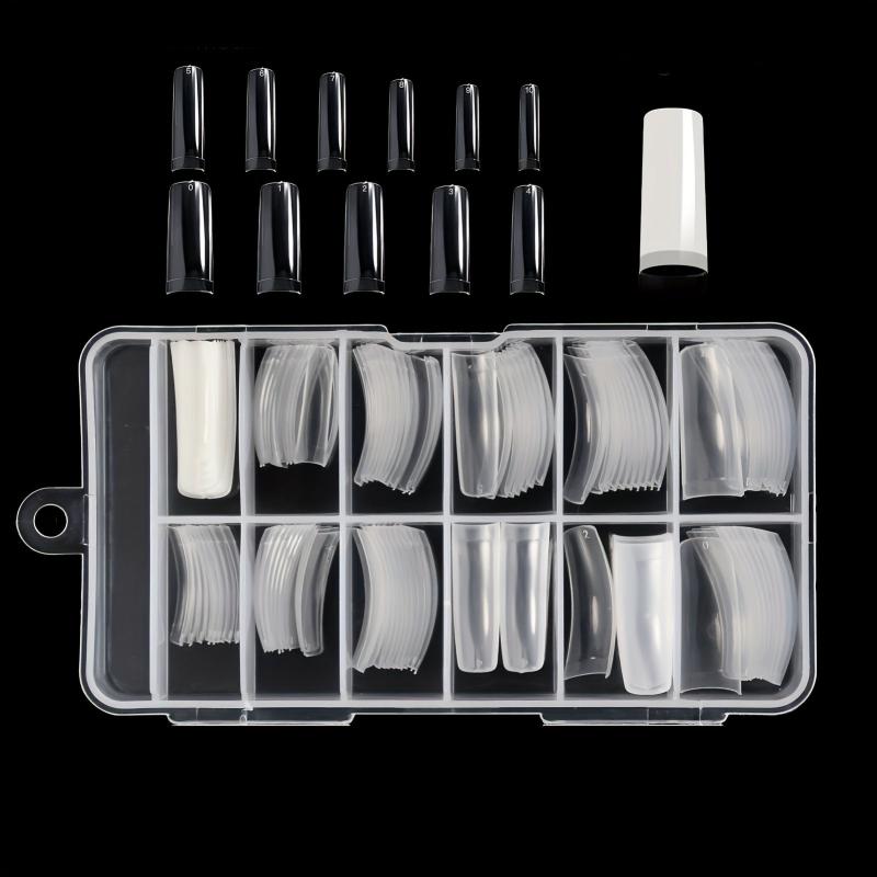 121Pcs Square Shaped Acrylic Nail Tips Set