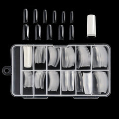 121Pcs Square Shaped Acrylic Nail Tips Set