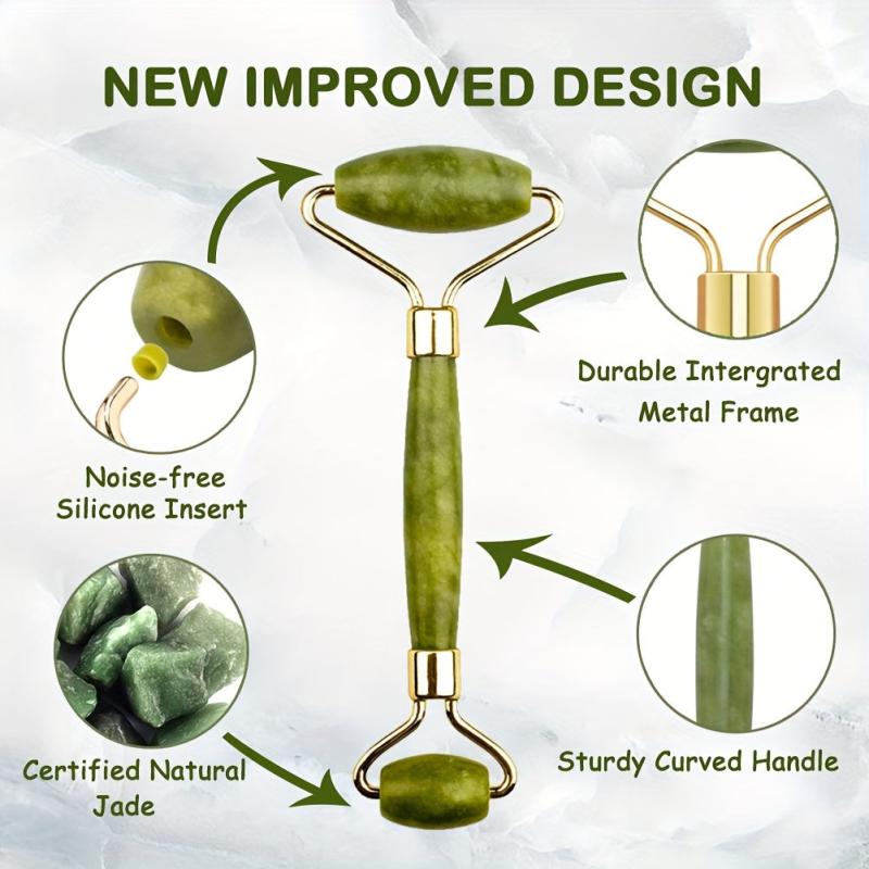 Jade Face Roller Healing Crystal Skin Care Tools Self Care Natural Skincare