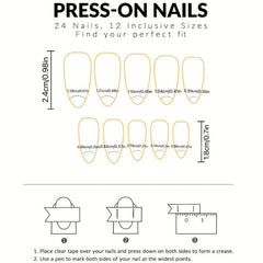 Sunflower French Tip Press On Nails Almond