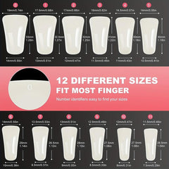 120pcs Duck Feet Nail Tips Curved False Nails Clear Natural For Y2K Salon