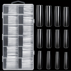 240 Pcs 4 5XL Tapered Square False Nails Tips Full Cover Acrylic Artificial Tip