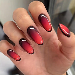 Halloween Spider Web 2D Press On Nails Set Medium Square