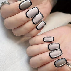 Halloween Spider Web 2D Press On Nails Set Medium Square