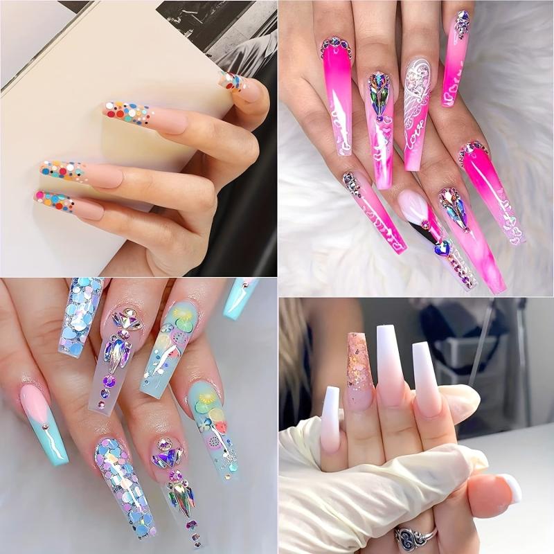 YADADA Full Cover Clear False Nail Tips 240 Pcs