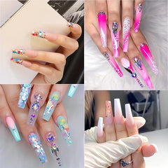 YADADA Full Cover Clear False Nail Tips 240 Pcs