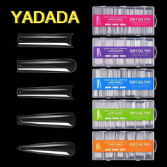 YADADA Full Cover Clear False Nail Tips 240 Pcs