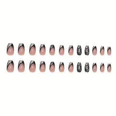 24 pcs Leopard Y2K Press On Nails Halloween Nails