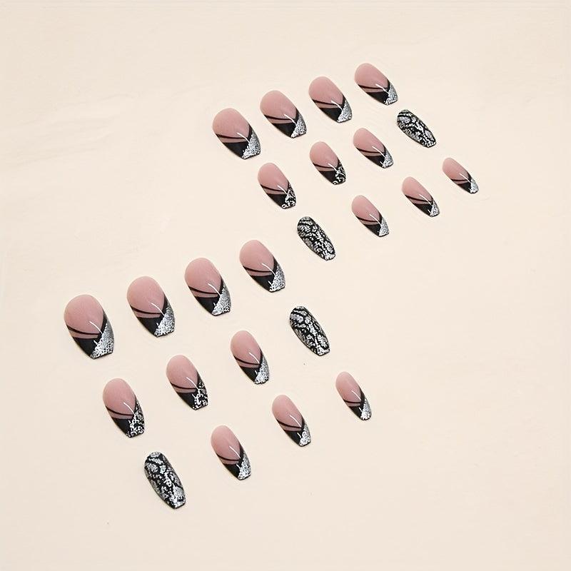 24 pcs Leopard Y2K Press On Nails Halloween Nails