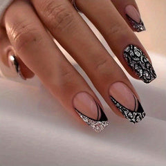 24 pcs Leopard Y2K Press On Nails Halloween Nails