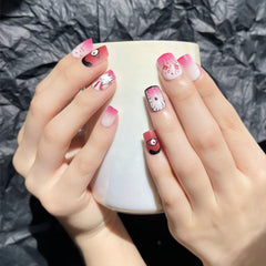 Halloween Press On Nails with Nail File and Jelly Glue