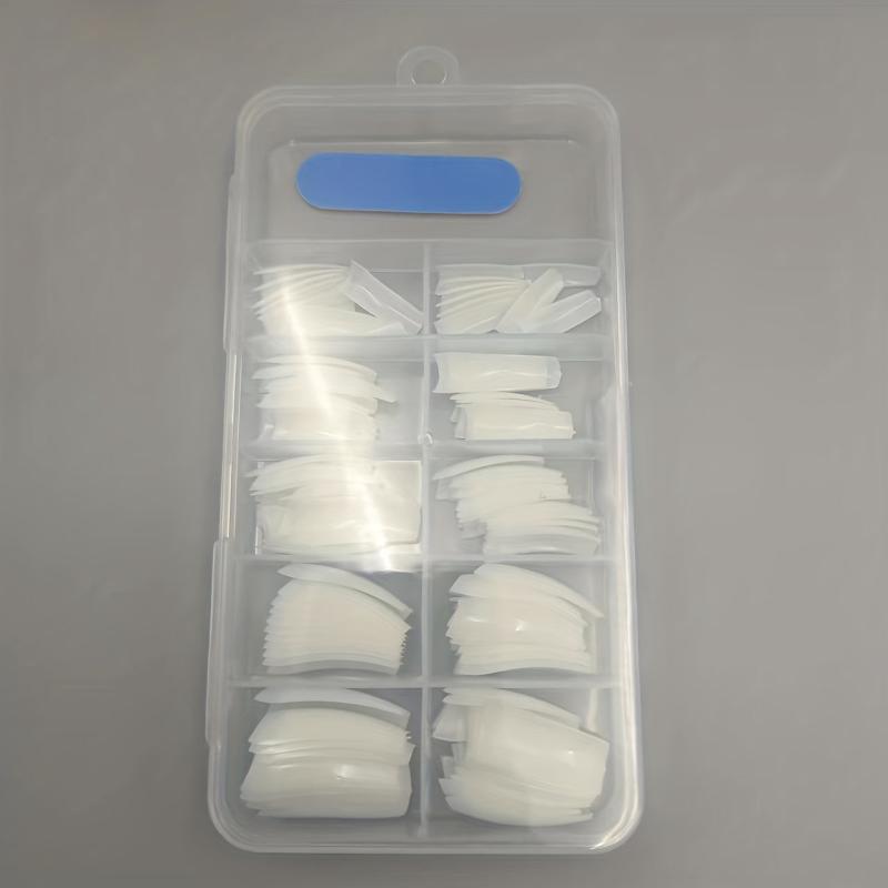 100pcs Soft Gel Nail Tips Medium Square Shaped False Nail Tips