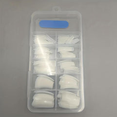 100pcs Soft Gel Nail Tips Medium Square Shaped False Nail Tips
