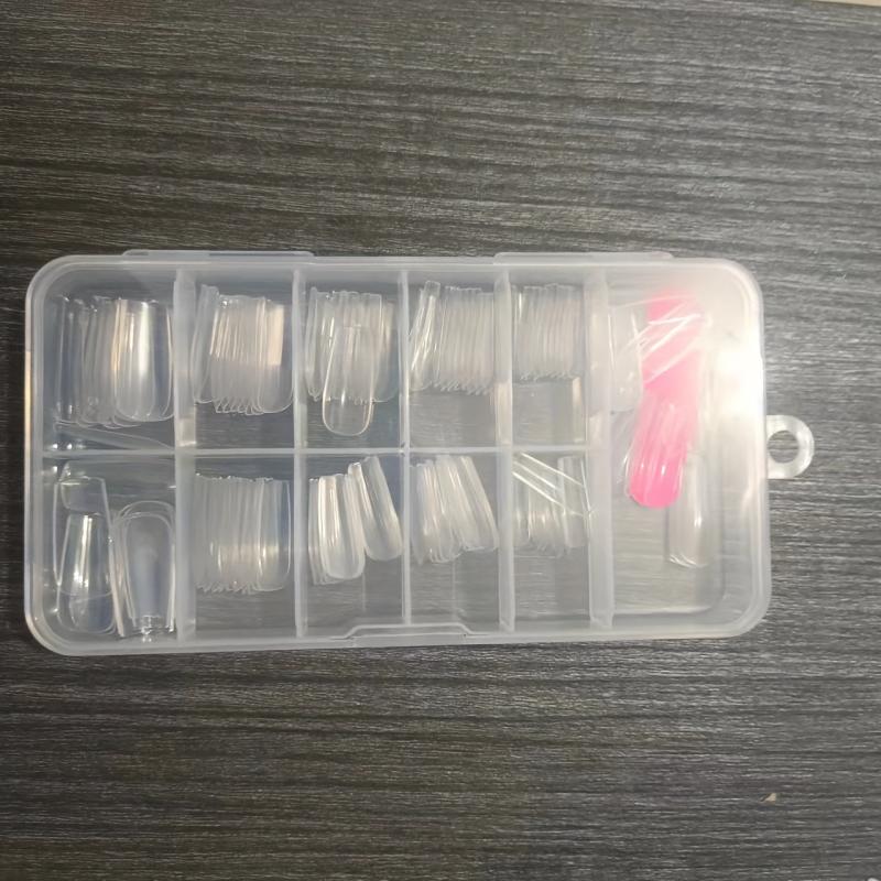 120pcs Soft Gel Nail Tips Clear Acrylic Nail Tips Pre-shaped False Nail Tips