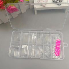120pcs Soft Gel Nail Tips Clear Acrylic Nail Tips Pre-shaped False Nail Tips