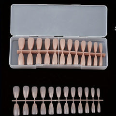 240pcs Nude Acrylic Nail Tips Medium Ballet False Nail Extension Manicure