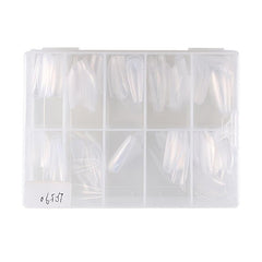 Long Clear Acrylic Coffin Nails for DIY & Salon Use