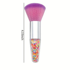 Blush Brush Chunky Handle Nail Art Dust Powder Remover Brush