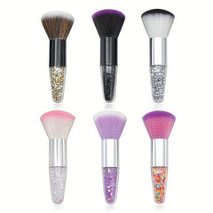 Blush Brush Chunky Handle Nail Art Dust Powder Remover Brush