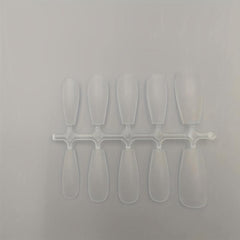 100pcs Matte Clear Gel Nail Tips Medium Ballerina Shape False Nail Tips