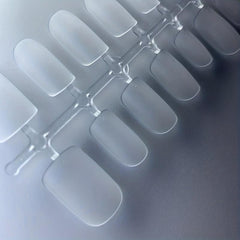 300pcs Matte Clear Short Square Gel Nail Tips