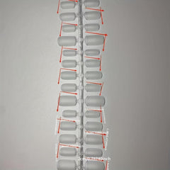 300pcs Matte Clear Short Square Gel Nail Tips