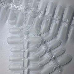 300pcs Matte Clear Short Square Gel Nail Tips