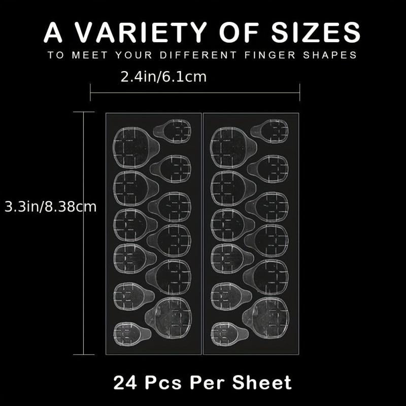 24pcs Glossy Brown Press On Nails Short Square False Nails