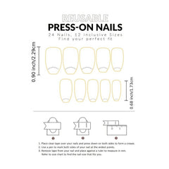 Pink Blush Acrylic False Nails w/ Heart Pattern Sticks On Nails