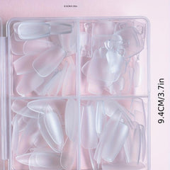 120pcs Matte Almond Coffin False Nail Tips with Toenail Tips