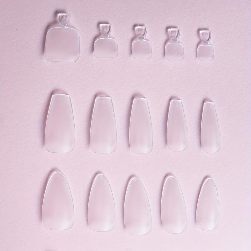 120pcs Matte Almond Coffin False Nail Tips with Toenail Tips