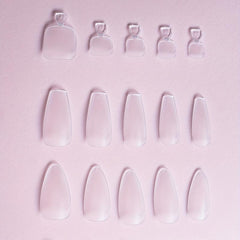 120pcs Matte Almond Coffin False Nail Tips with Toenail Tips