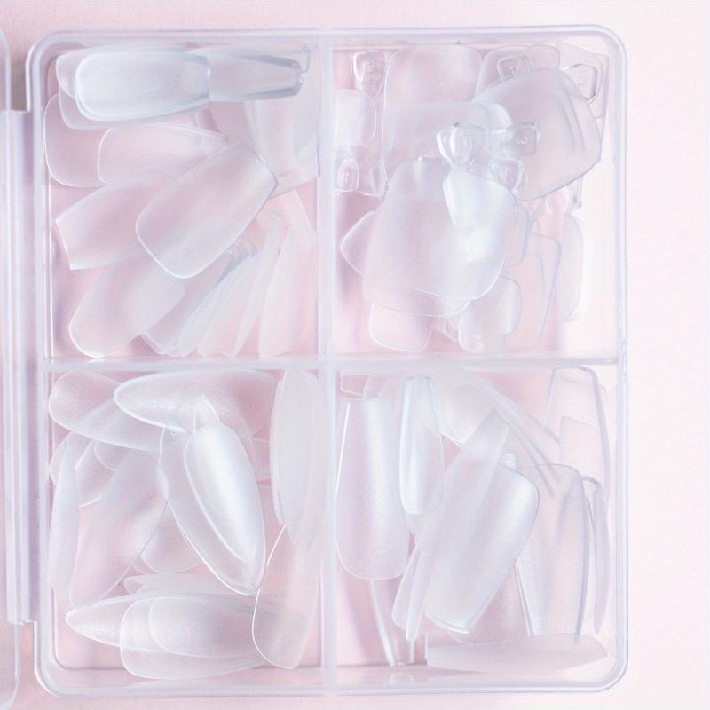 120pcs Matte Almond Coffin False Nail Tips with Toenail Tips