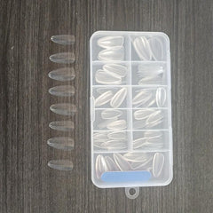 120 Clear Almond-Shaped Gel Nail Tips