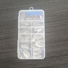 120 Clear Almond-Shaped Gel Nail Tips