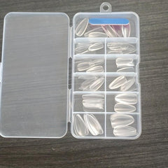 120 Clear Almond-Shaped Gel Nail Tips