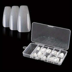 100 Pcs Press On False Nails Ballet Full Length DIY Nail Enhancement