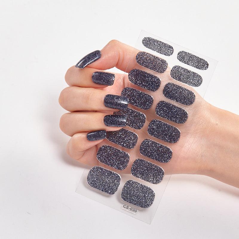 16Pcs Nail Polish Nail Decoration DIY Powder Sequins Glitter Nail Sticker