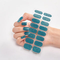 16Pcs Nail Polish Nail Decoration DIY Powder Sequins Glitter Nail Sticker