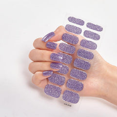 16Pcs Nail Polish Nail Decoration DIY Powder Sequins Glitter Nail Sticker