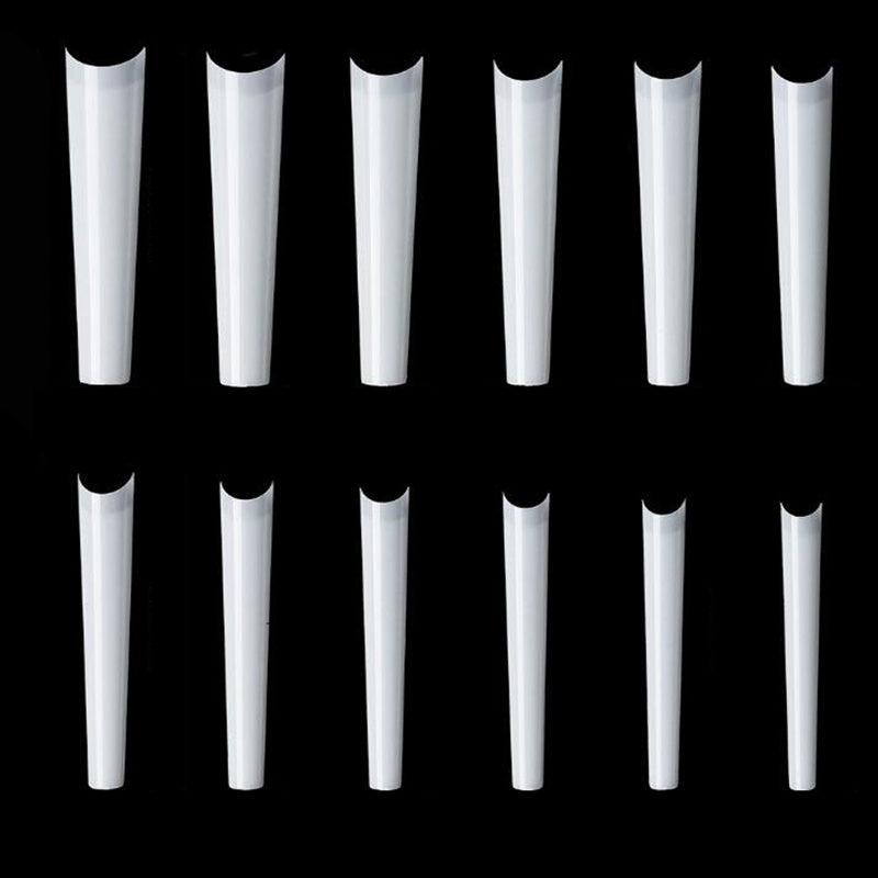 600 pcs Clear Long Coffin Nails Tips for Acrylic & Press On
