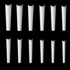 600 pcs Clear Long Coffin Nails Tips for Acrylic & Press On